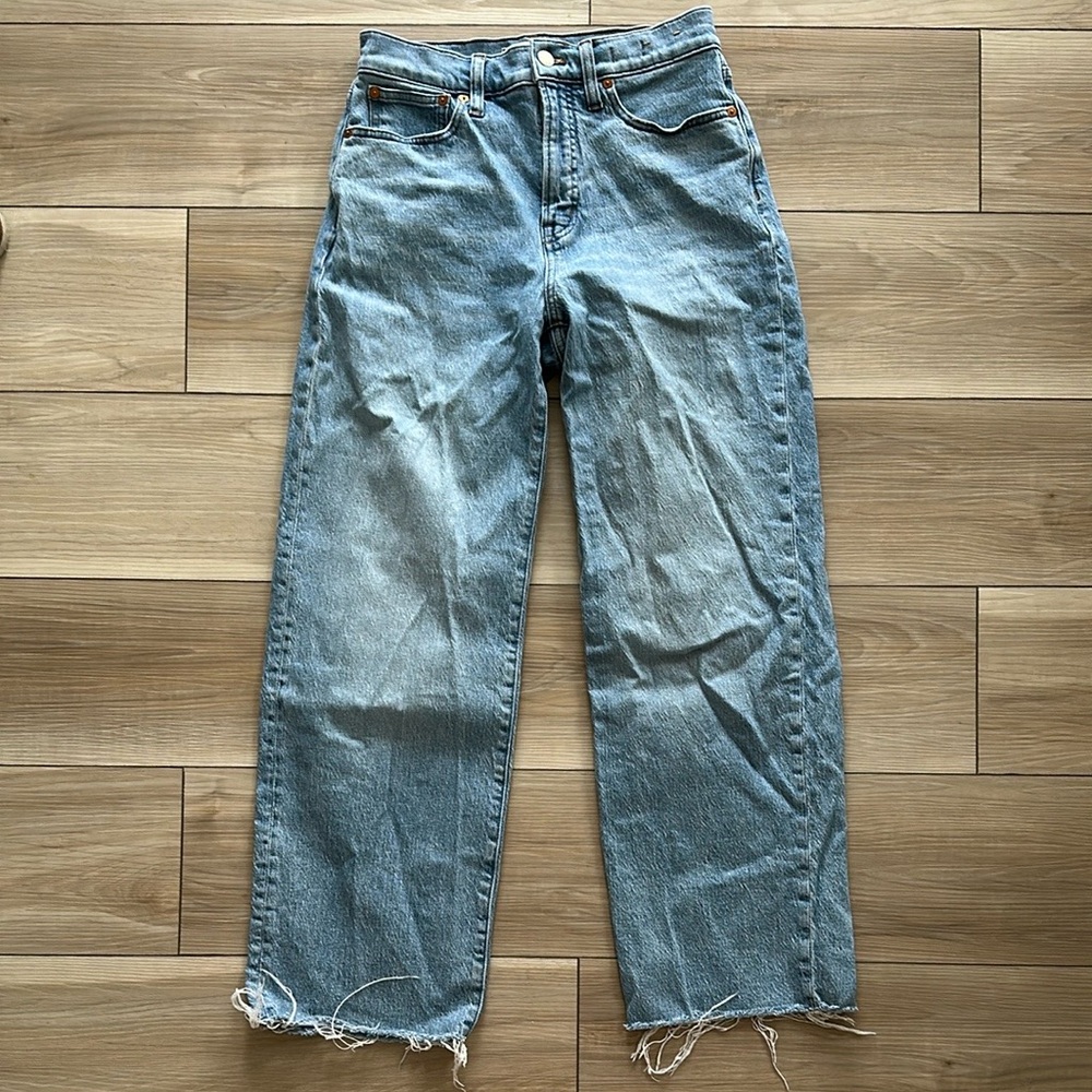 Madewell PVJ Wide Leg Crop Jeans
